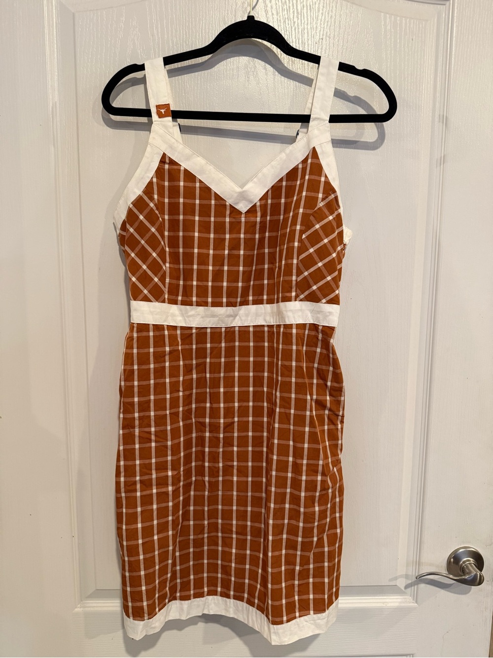 Columbia NCAA Texas Longhorns women's gameday grid plaid dress large new w tags